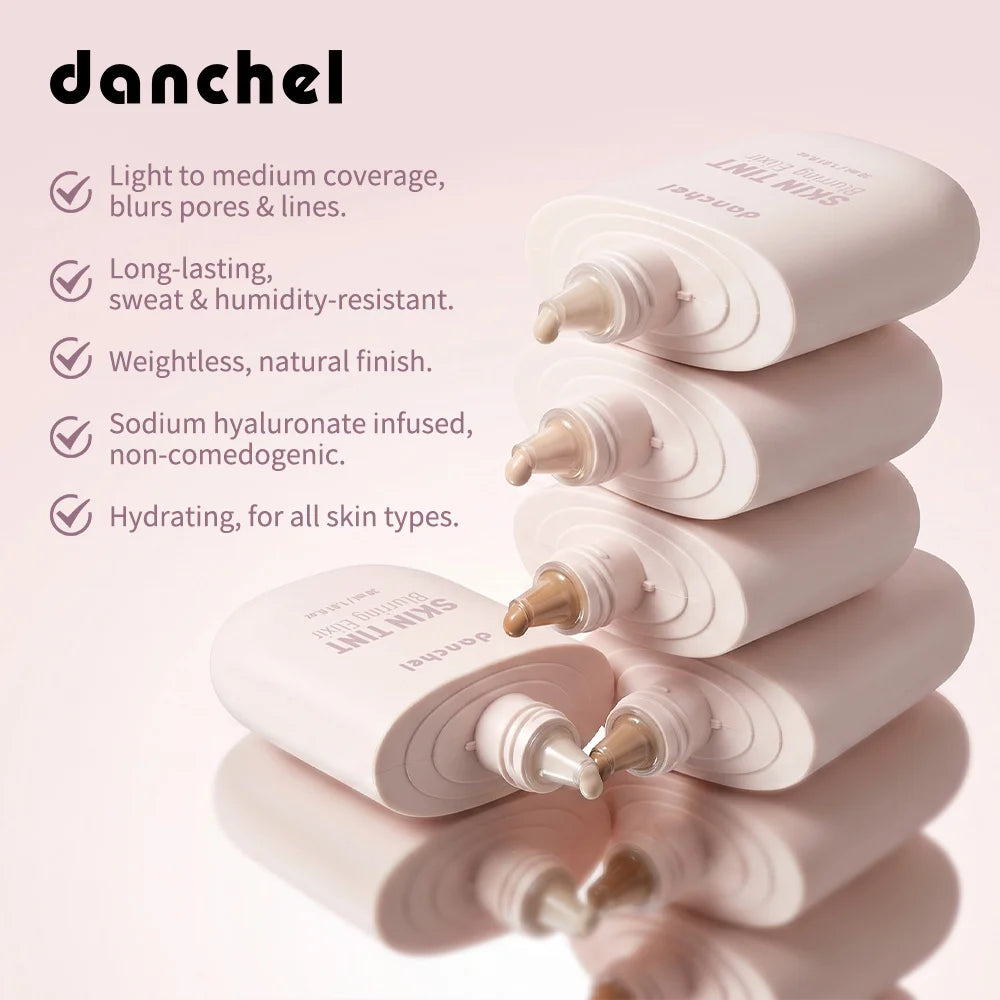 24 Colors Skin Tint Liquid Foundation Natural Finish Blur Pores Soft Focus Makeup Lightweight Hydrating Base for All Skin Types Oasis Select