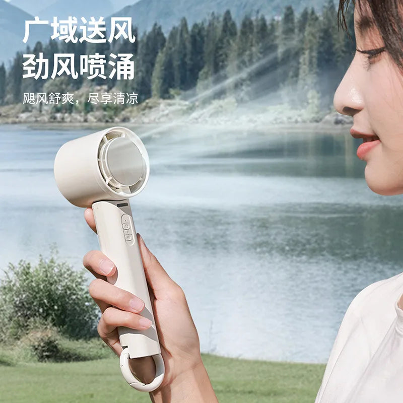 URGGU Portable Handheld Fan USB Rechargeable 2000mAh Cooling