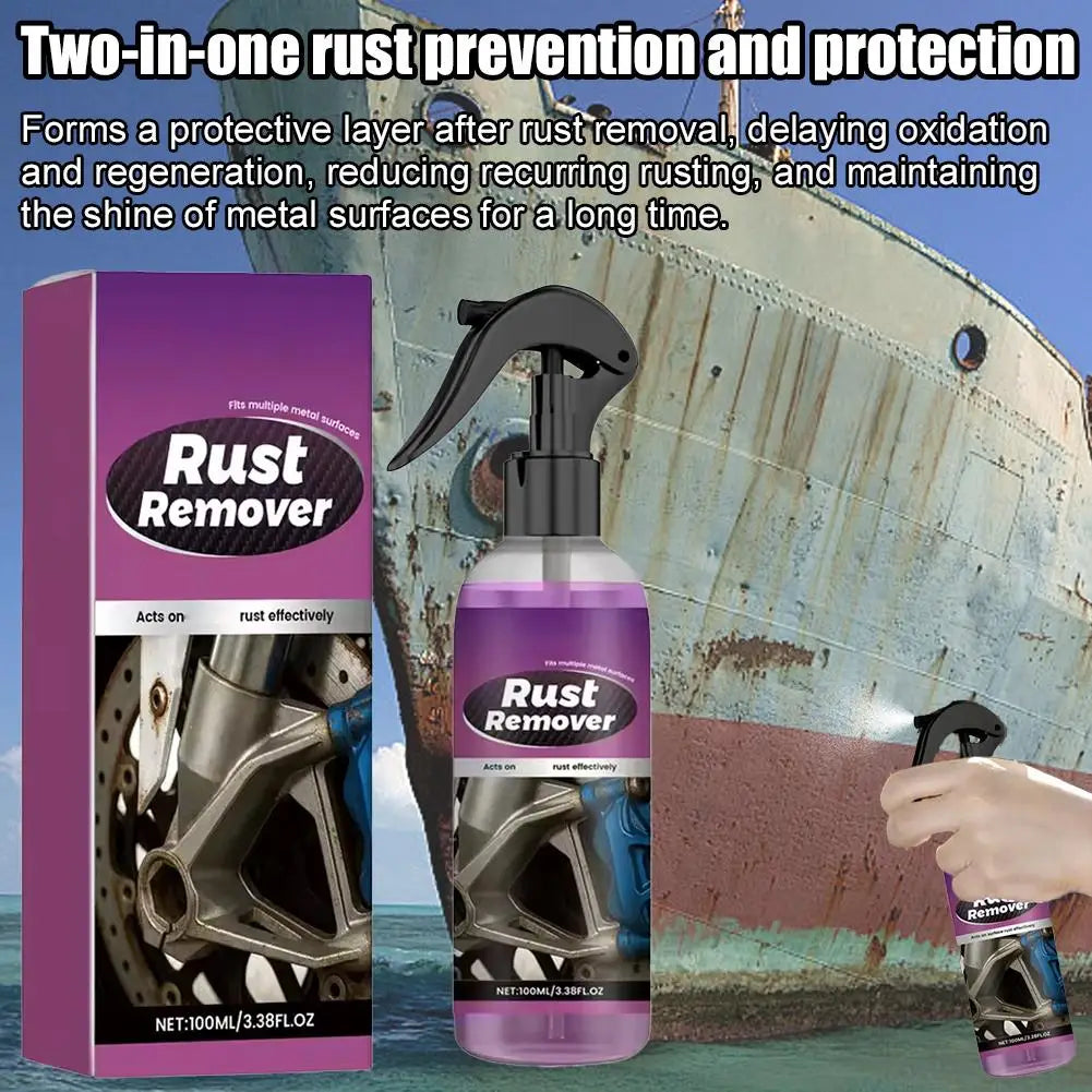1/3/5Pcs Car Rust Remover Spray Safe Auto Paint Metal Surface Treatment for Chassis, Wheels, Tools Prevents Corrosion Degreaser Oasis Select