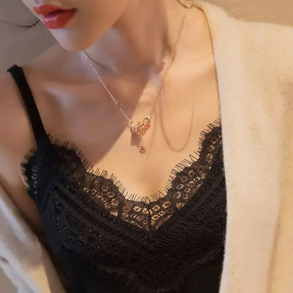 New Summer Lace V-neck Sling Sexy Spice Girls Sleeveless Tank Top Casual Sweet Vest Street Oasis Select