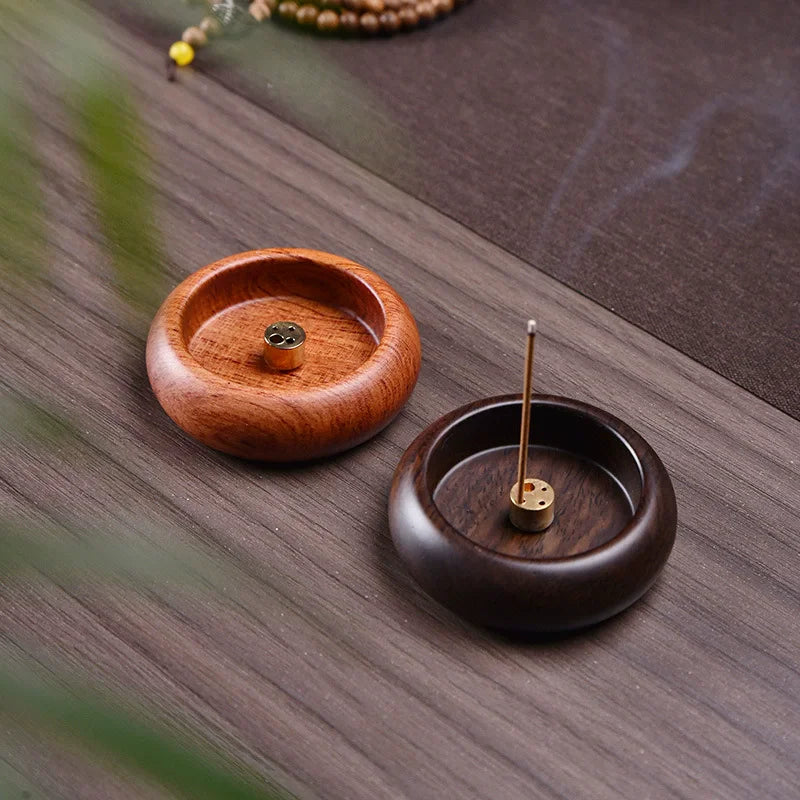 Solid Wood Incense Holder Bowl – Ash Catcher for Stick Incense Incense Holder Oasis Select