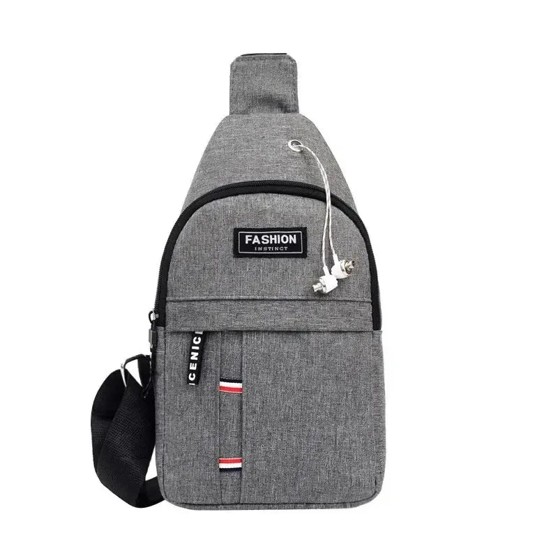 Men's fashionable, convenient, casual, waterproof, adjustable shoulder strap, large capacity waist bag suitable for outdoor acti Oasis Select