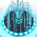 Solar Fountain with LED Lights Matte Panel, Built-in Battery Bird Bath Fountains Solar Power Pump for Pond, Outdoor,Garden,Pool Oasis Select with 30LED