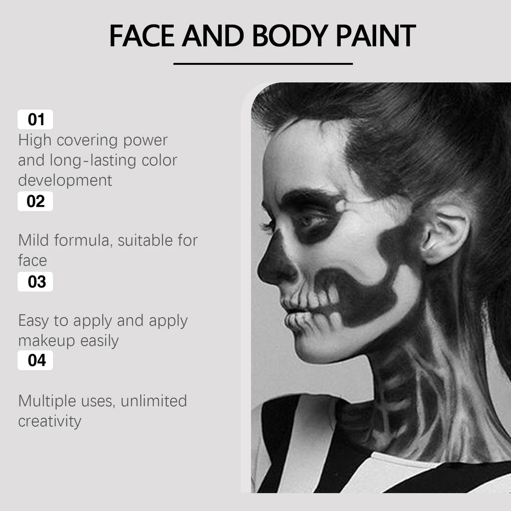 Eelhope Face & Body Paint Kit – Waterproof Halloween Cosplay