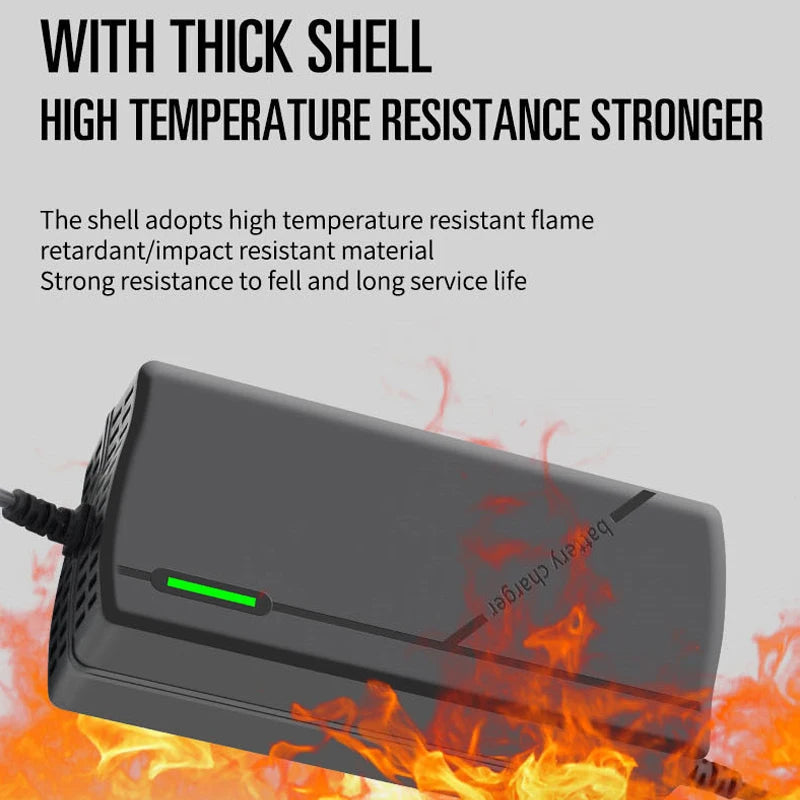 36V 48V Charger 2A 5A 10S 13S Lithium-ion Battery Pack Charger 42V 54.6V 5A Intelligent Fast Charging EU Plug With Cooling Fan Oasis Select