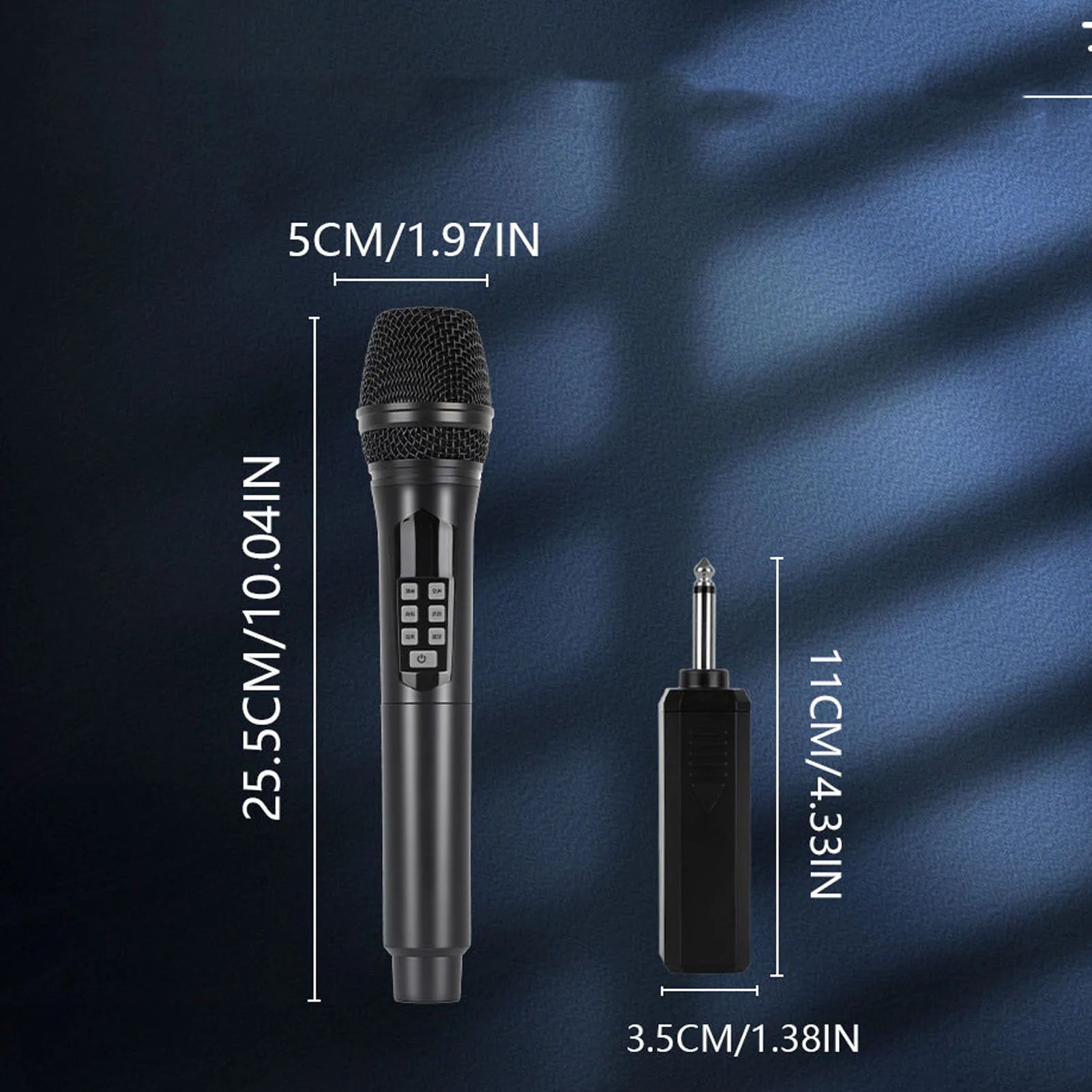 Wireless Handheld Microphone Bluetooth 2.4G Noise Reduction Portable Dynamic Mic with Sound Effects and Voice Changer Oasis Select