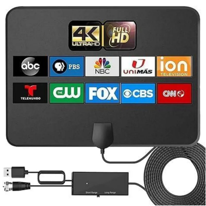 2026 New Indoor HD Digital TV Antenna Mini Mesh TV Antenna 4K 1080P DVB-T2 Antenna Oasis Select