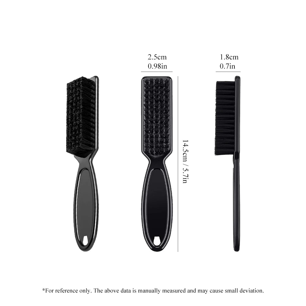 Barber Neck Duster Brush Sets Plastic Handle Hairdressing Soft Hair Cleaning Brush Head Shape Carving Cleaning Brush Oasis Select