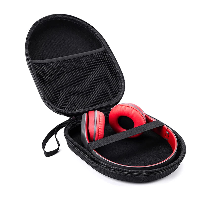 High-capacity Headset Headphone Case Earphones Shockproof Storage Box Hard Shell EVA Headphone Zipper Protective Bag Universal Oasis Select