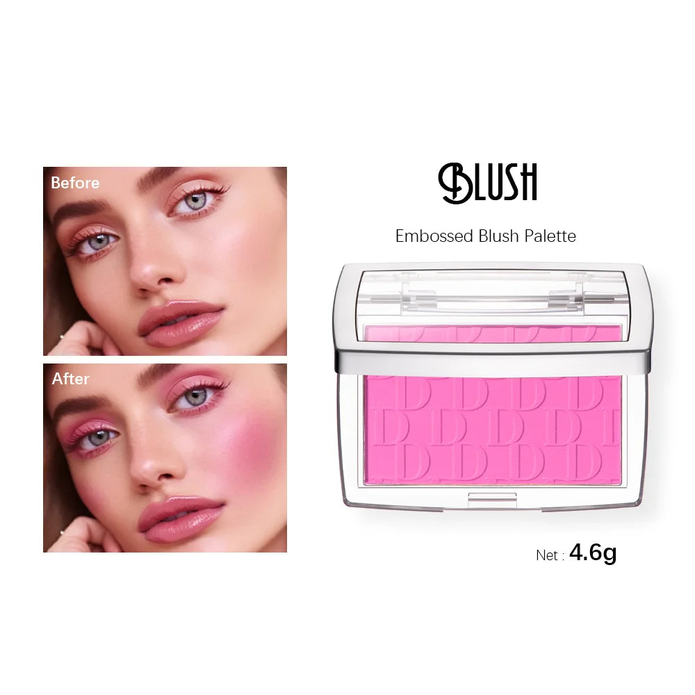 Blush Matte Natural Cheek Tint Brighten Face Waterproof Face Contouring Cosmetics Blush Powder Soft Female Makeup For Cheeks Oasis Select