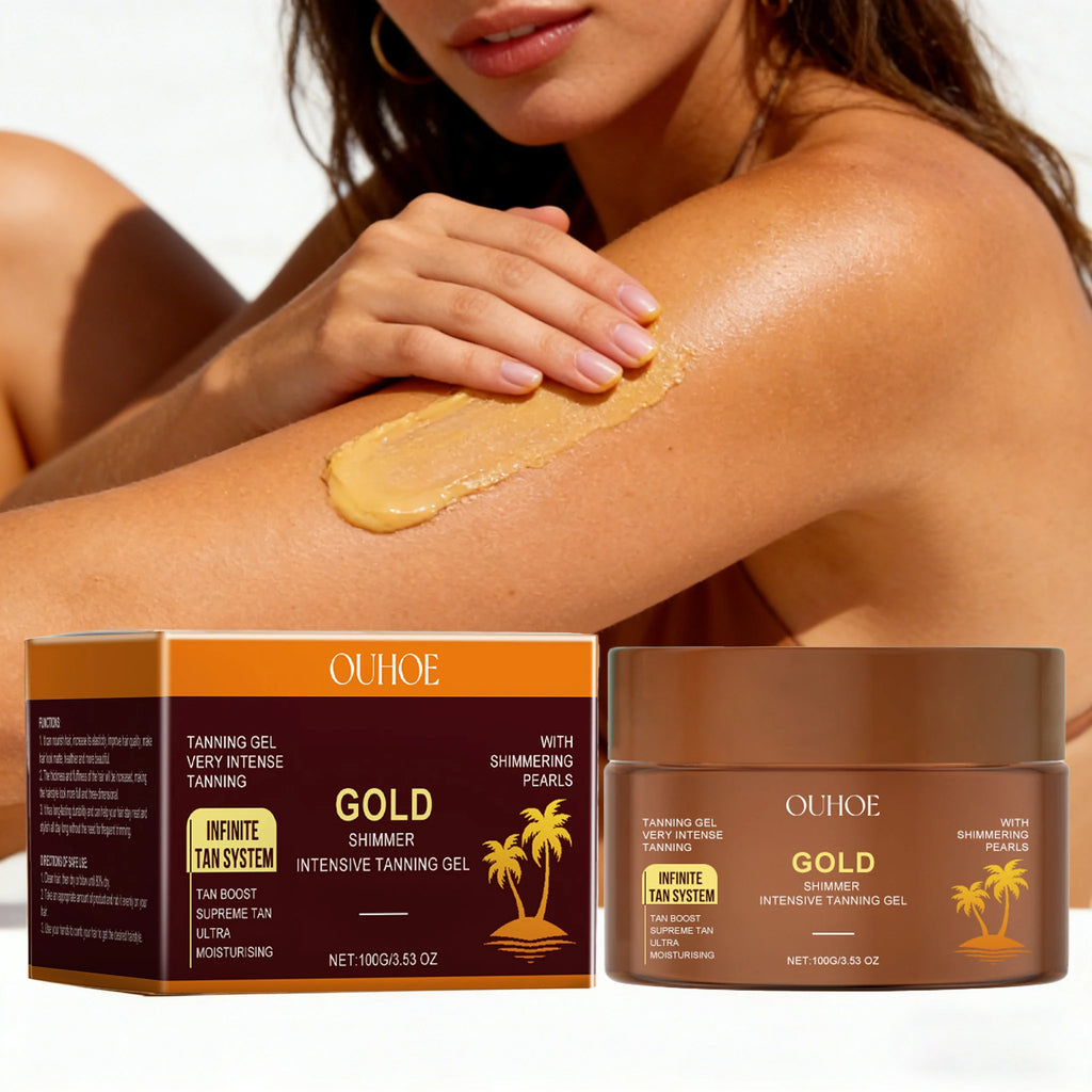100G Intensive Tanning Lotion Enhance Golden Shimmer Sunless Gentle Tanning Moisturizing Prevent Dryness Nourishing Tanning Gel Oasis Select