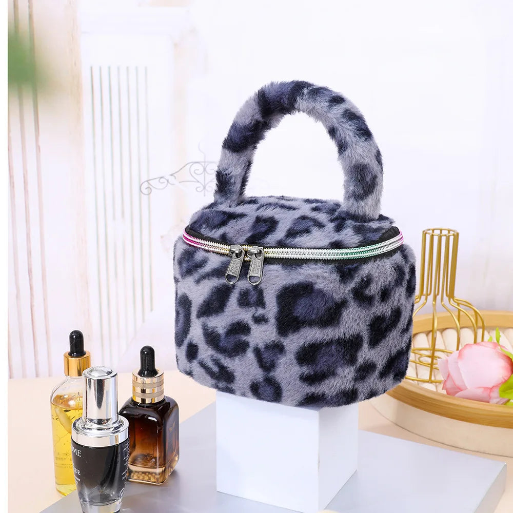 Large Leopard Print Makeup Bag – Travel Cosmetics Organizer