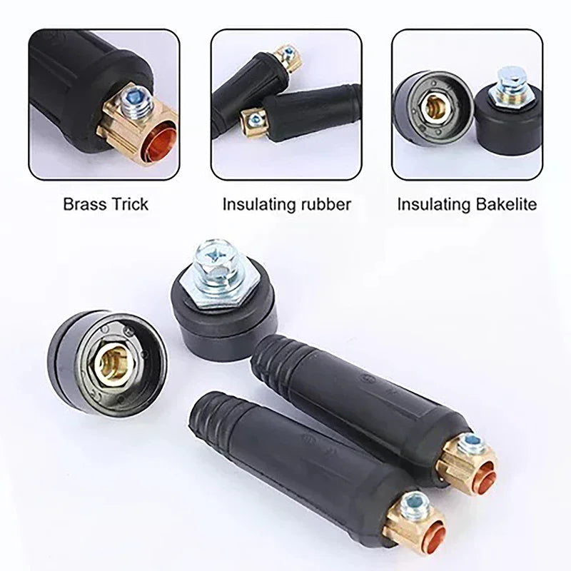 Wholesale DKJ10-25 European Welding Machine Cable Welding Cable Connector Quick Fitting Male Female Cable Oasis Select
