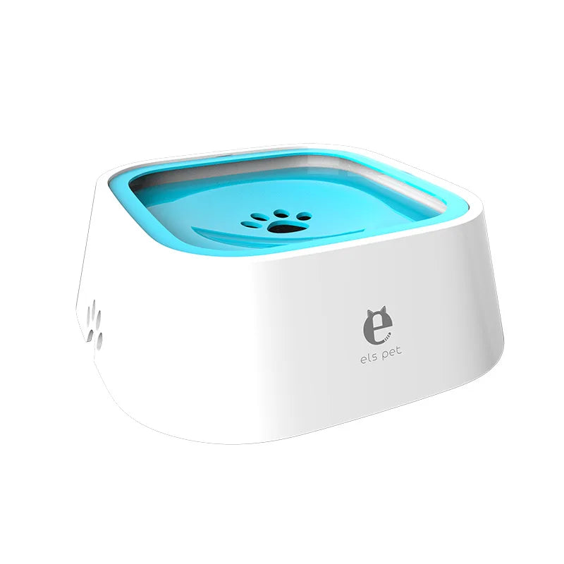 Pet Bowl, Dog Drinking Bowl, No Wet Mouth, Floating Bowl To Prevent Knocking, Cat Water Dispenser, Splash-proof Dog Bowl Oasis Select Blue 18.5x22.5x7.8cm