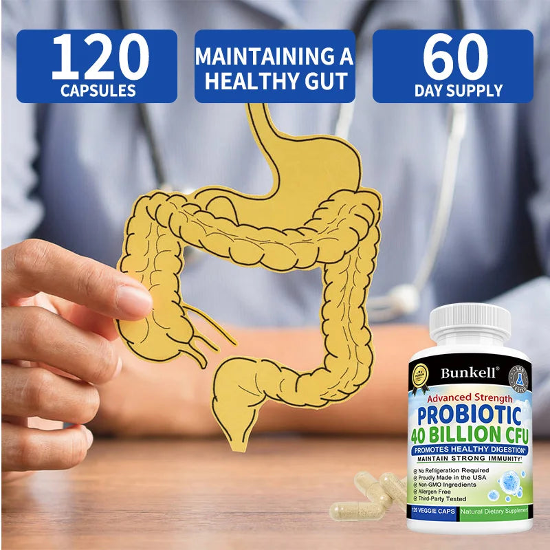 Probiotic 40 Billion CFU – Gut Health, Digestion & Immunity Support Probiotic Supplement Oasis Select