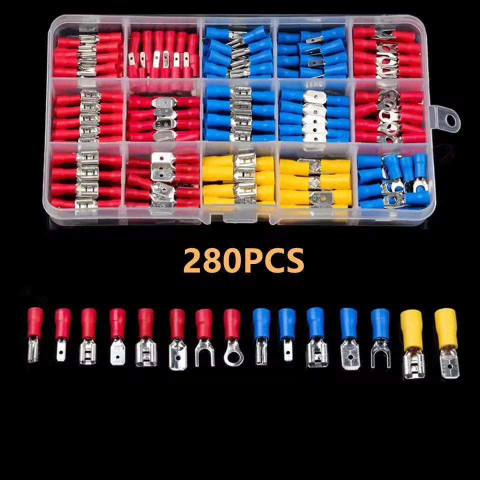 Assorted Crimp Terminal Kit – Spade, Butt & Wire Connectors Crimp Terminal Kit Oasis Select MULTI