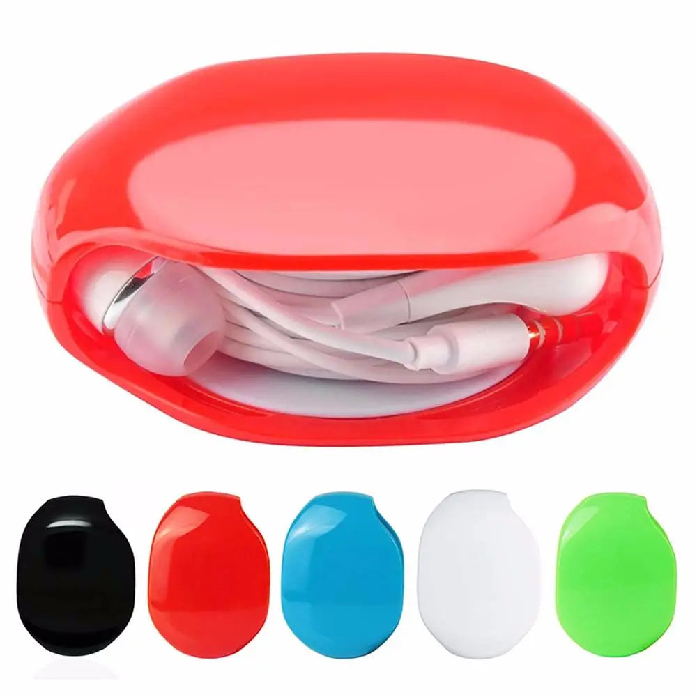 Automatic Closing Cable Cord Wire Organizer Bobbin Winder Earphone Wrap For Headphone Storage Cable Winder Oasis Select