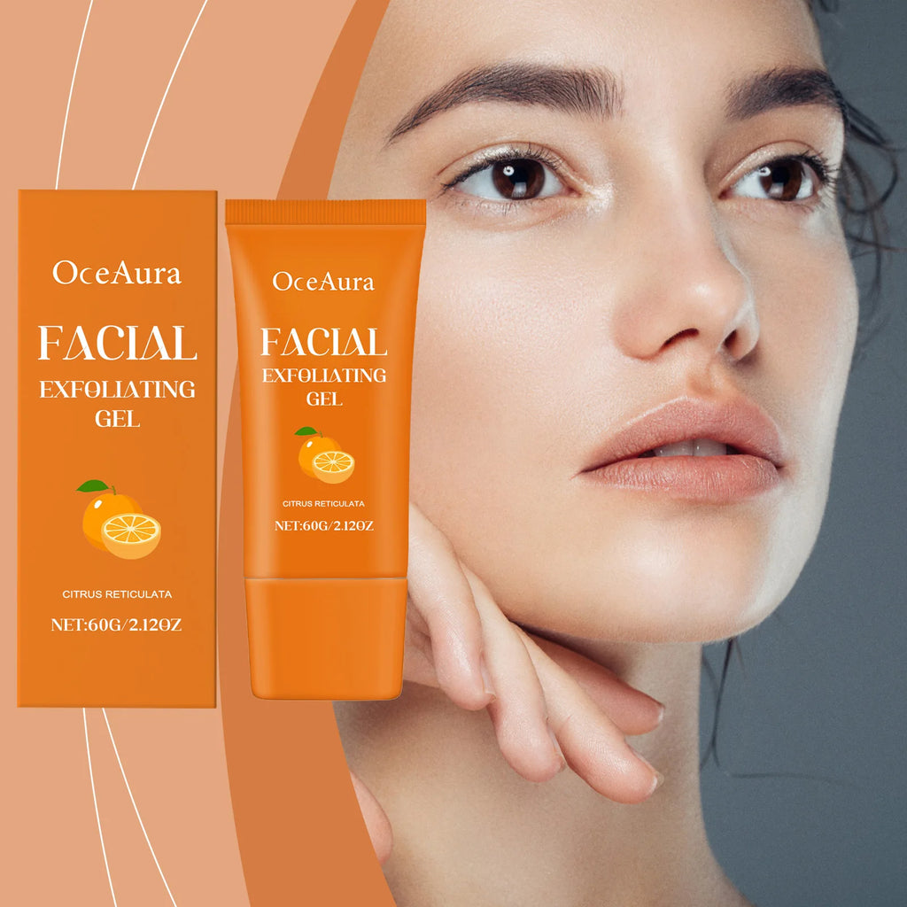 OceAura Orange Exfoliating Gel – Face & Body Scrub Cream 60g Exfoliating Scrub Gel Oasis Select