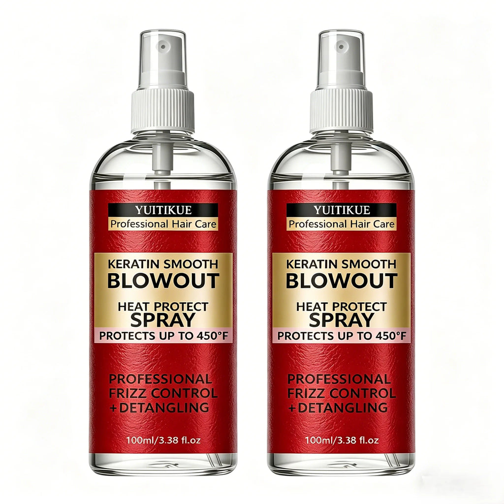YUITIKUE Keratin Heat Protect Spray – 450°F Frizz Control