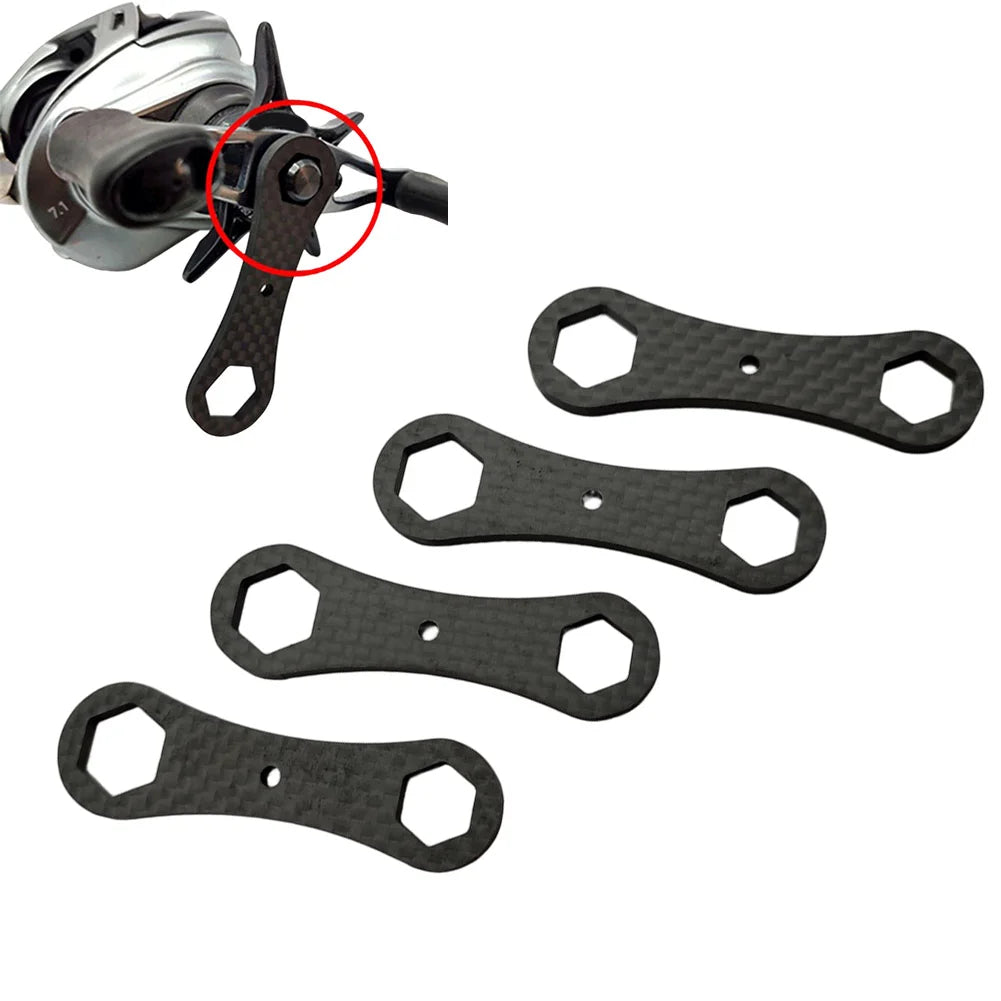Fishing Reel Carbon Fiber Wrench Set For 8mm And 10mm Nuts Designed For Safe Dismantling And Accurate Repair Of Casting Reels Oasis Select 4pcs