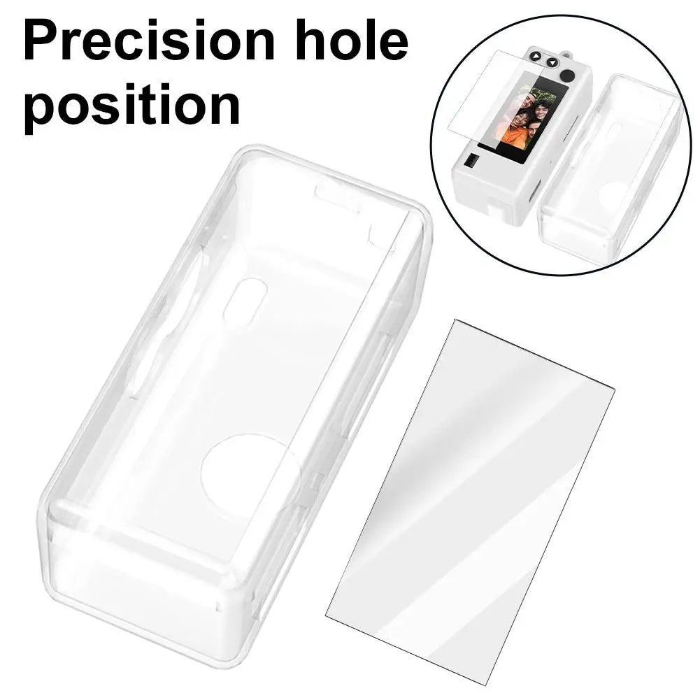 TPU Case For Kodak Charmera Mini Camera Protect Kit Tempered Glass Screen Film Transprent Protective Case Anti-Drop Camera Kit Oasis Select