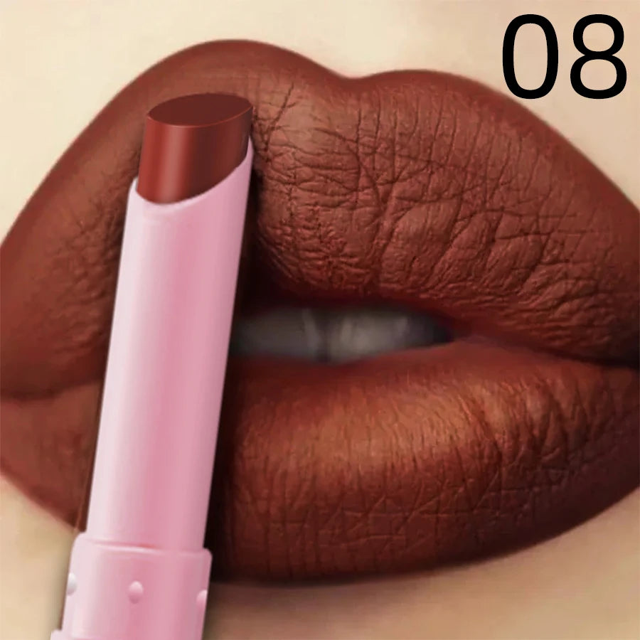KAFURUX 15-Color Velvet Matte Lipstick – Long-Lasting Lip Tint
