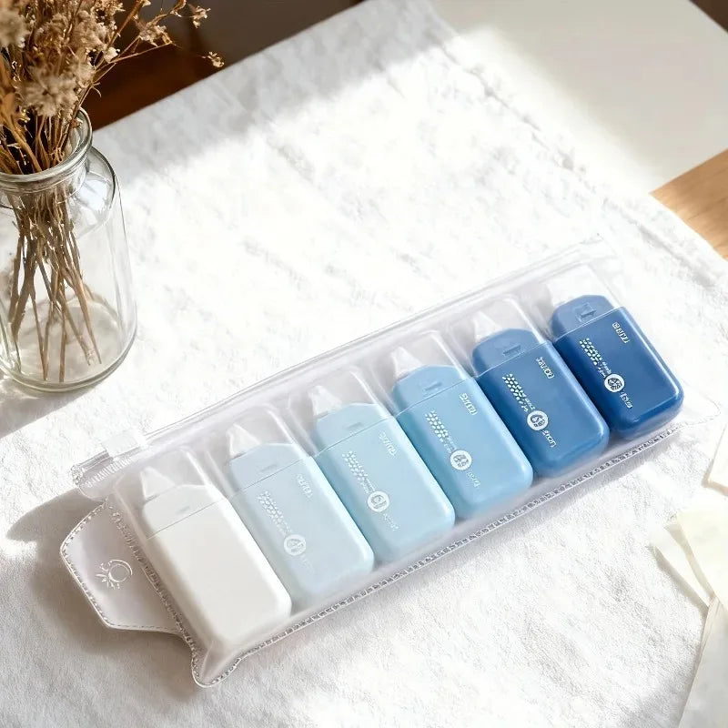 6pcs Dot Double Sided Tape, 6mm No Residue Adhesive for Scrapbooking & Card Making, Strong Point Sticky for Christmas Craft DIY Oasis Select 1pc blue