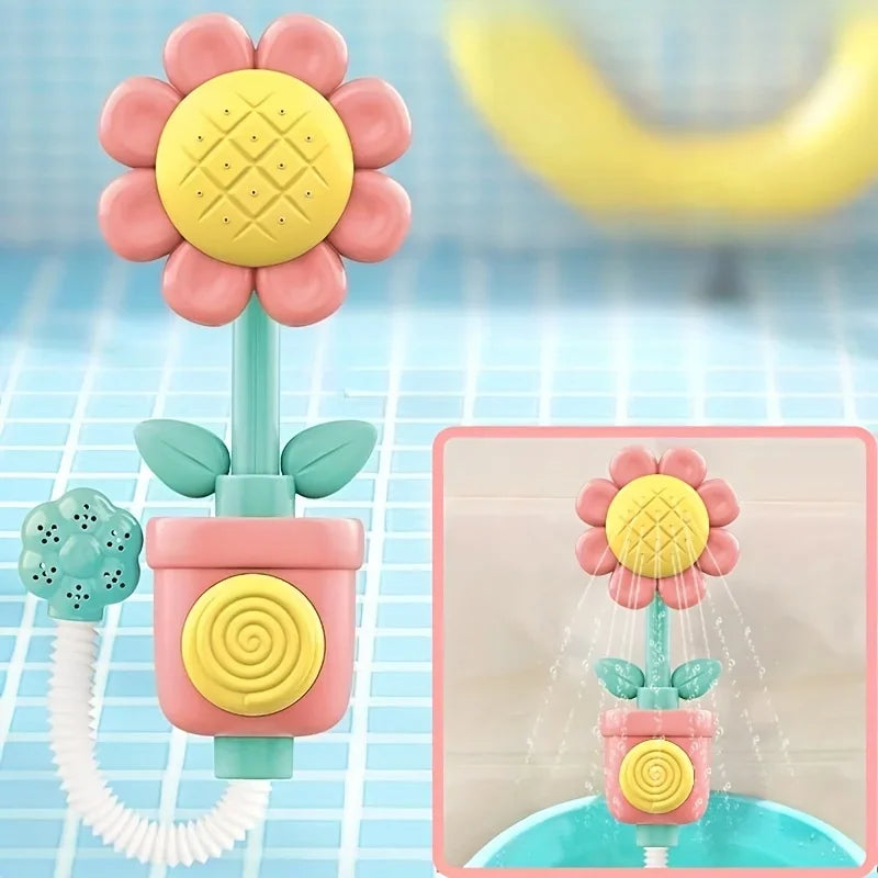 Baby Bath Toy Wall Sunction Cup Track Water Games Children Bathroom Monkey Caterpilla Bath Shower Toy for Kids Birthday Gifts Oasis Select style E