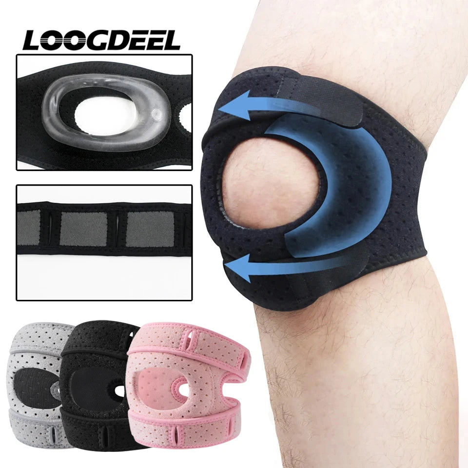 LOOGDEEL 1Pcs Patella Knee Brace Knee Compression Sleeve Support Women Men Knee Pain Arthritis Pain Workout Knee Guard Knee Pads Oasis Select