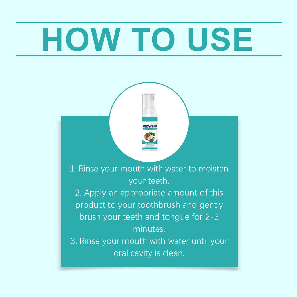 Tooth Cleaning Mousse – Stain Removal & Fresh Breath Daily Oral Care Mousse Oasis Select