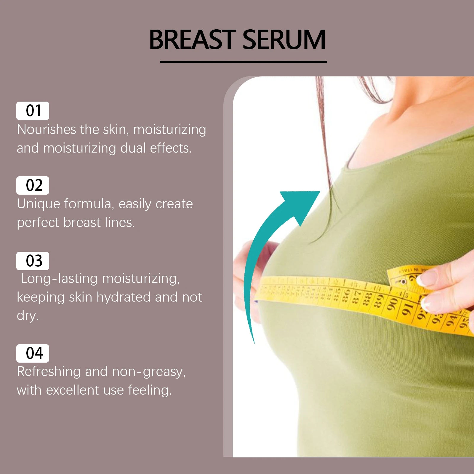 Breast Massage Serum, Brightening, Plumping, Lifting, Firming, Hydrating Nourishing Massage & Softening Topical Essence Oasis Select