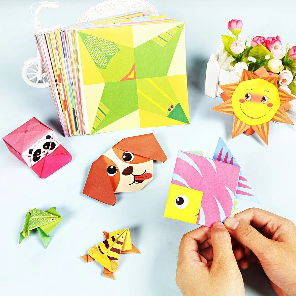 54 Montessori toys, handmade DIY toys for children, 3D cartoon animal origami, handmade paper art Oasis Select