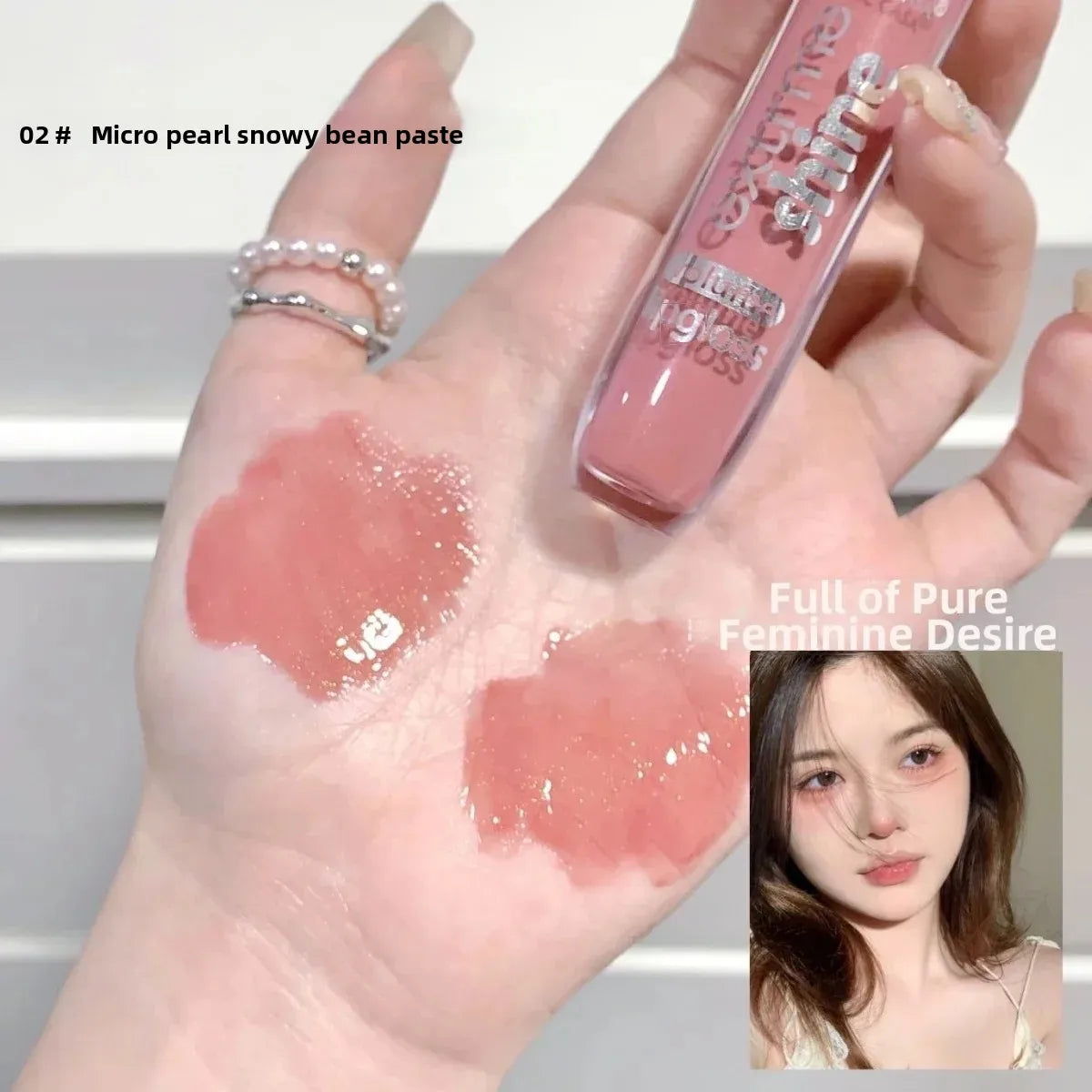 MAGIC CASA Shimmer Lip Oil Gloss – Hydrating Pearlescent Glaze
