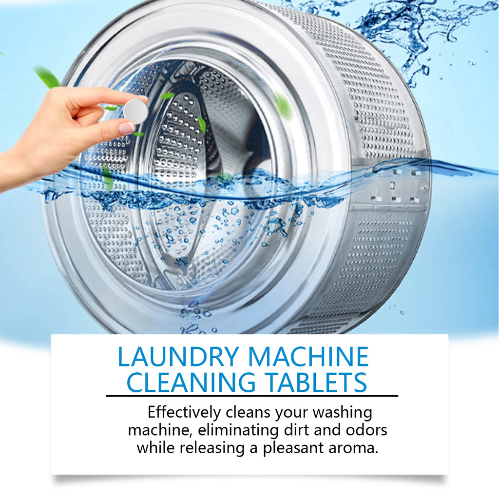 Jaysuing Washing Machine Stain Remover Effervescent Tablets Clean Odors Washing Machine Sink Depth Dirt Removal Cleaning Tablets Oasis Select