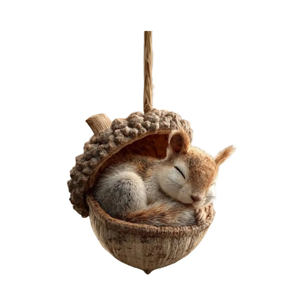 Animal Acorn Christmas Ornaments – Fox Hedgehog Bunny Christmas Tree Ornament Oasis Select