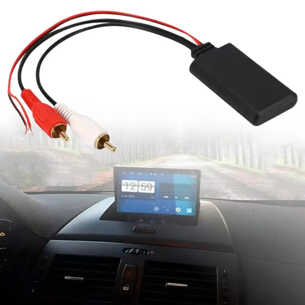 Bluetooth 5.0 Car Audio Receiver – 2RCA Adapter Plug & Play