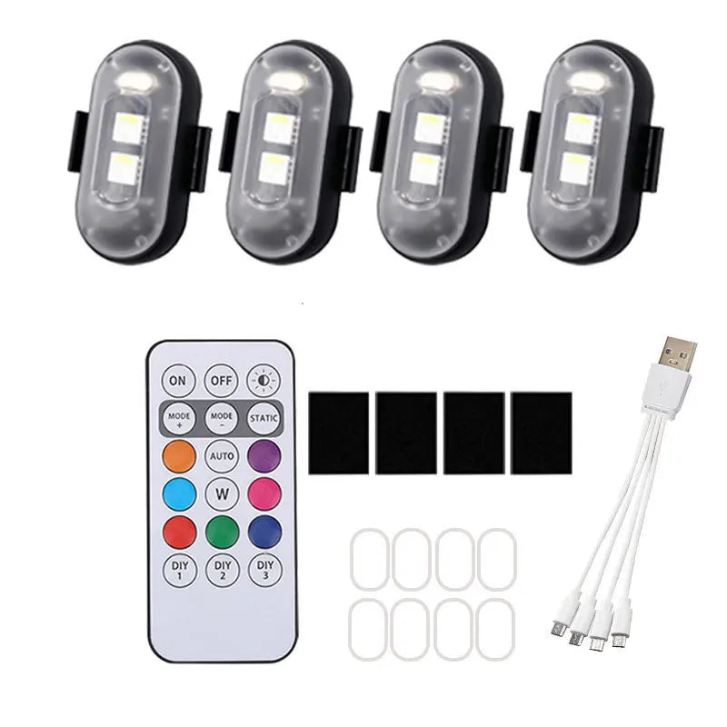 RGB LED Wireless Strobe Light – Drone, Motorcycle & Car