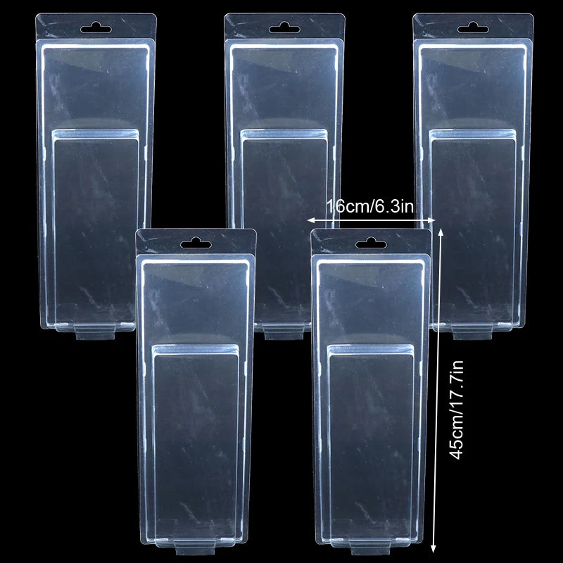 5Pcs Transparent Display Case Pinwheel Car Protective Case Boulevard Fleet Model Cardboard Collection Oasis Select 5 car culture