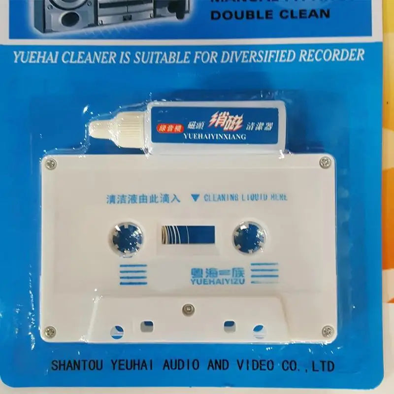 Tape Cleaner Tape Recorder Cleaning Tape Line Audio Head Tape Cassette Wet/Dry Tape Head Player Cassette Cleaner Oasis Select