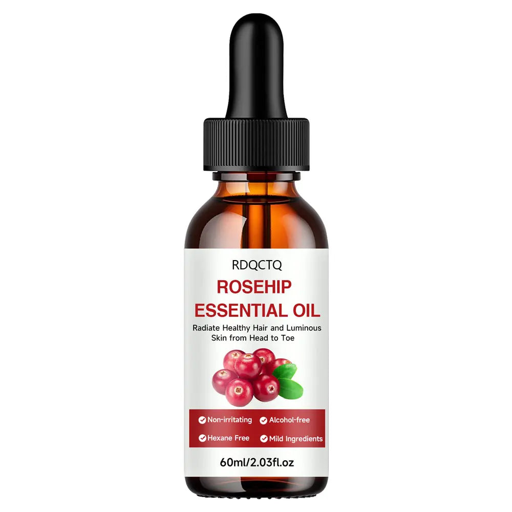 Rose Hip Oil for Hair & Skin - Pure Natural Moisturizing Essential Oil, Alcohol-Free, Nourishing Care for Healthy Look Oasis Select 60g 1pcs