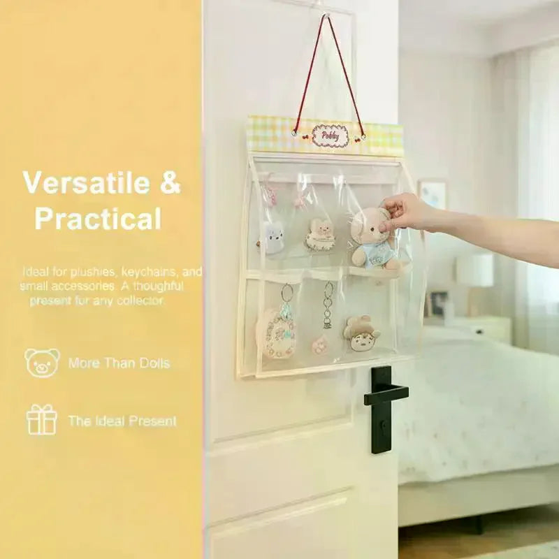 Hanging Plush Doll Organizer | Dustproof Display with Hooks