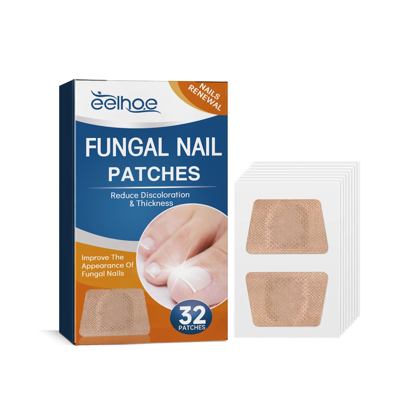32-Piece Ingrown Toenail Correction Patches & Nail Repair Stickers