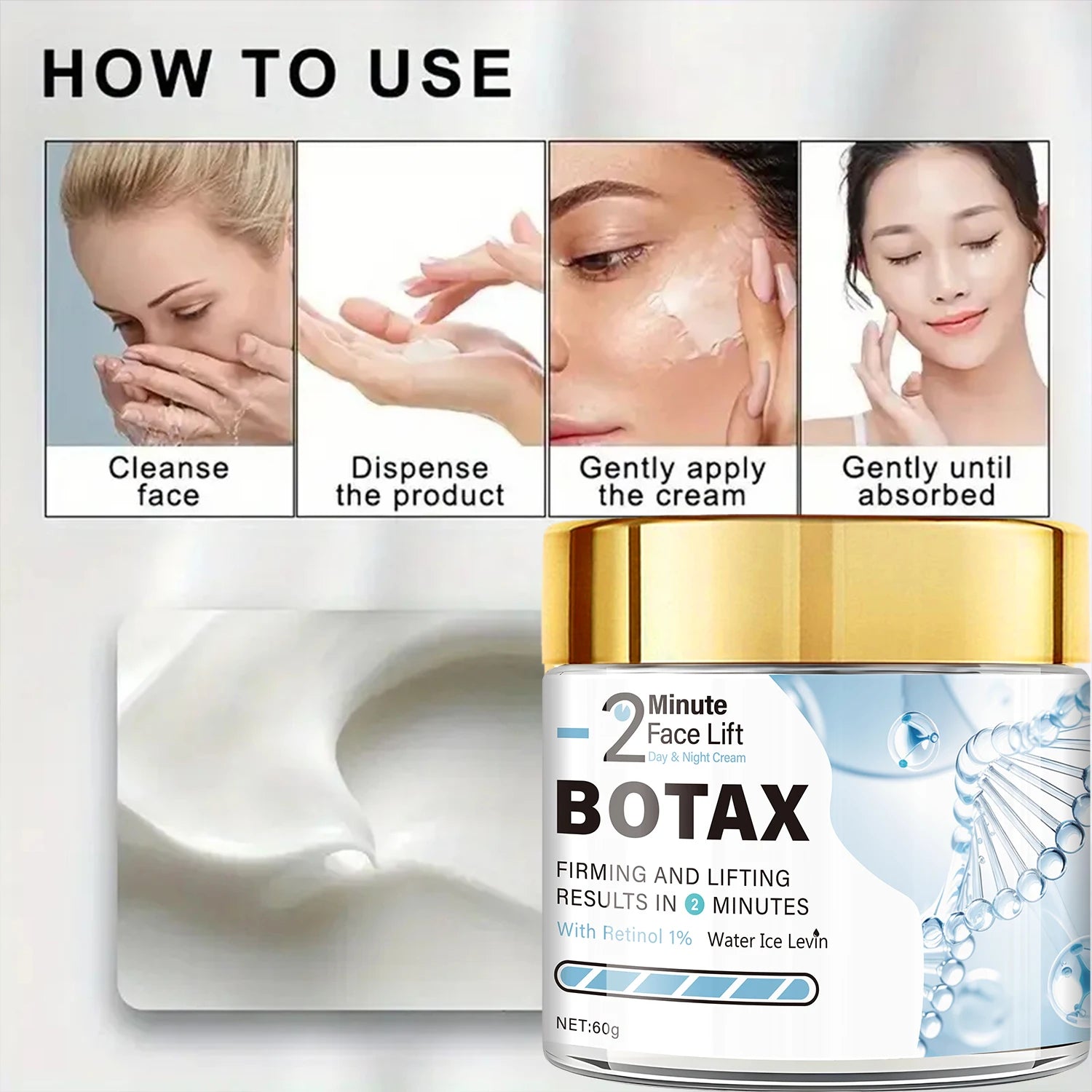 BOTAX 1% Retinol Face Cream – Firming Lift with Bee Venom Retinol Face Cream Oasis Select