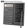 Solar Powered Scientific Calculator & 6 Inch Writing Tablet Foldable 10 Digit LCD Display For Office Student Teachers Accountant Oasis Select S3