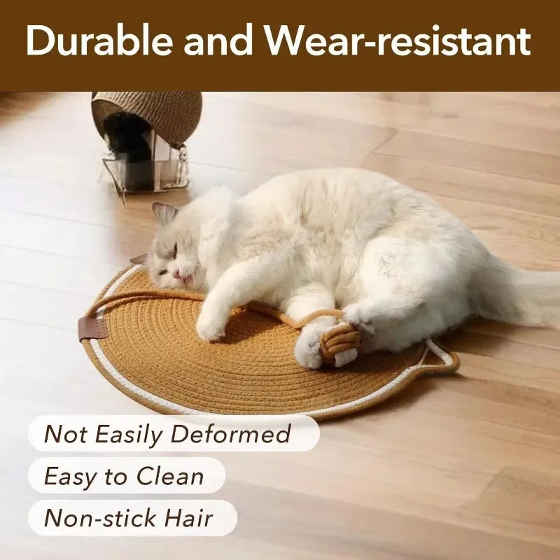Multipurpose Cat Scratching Mat with Toy Ball Cat Bed Soft Wear-resistant Cat Bed Dog Mat Pet Sleeping Mat for All Seasons Oasis Select