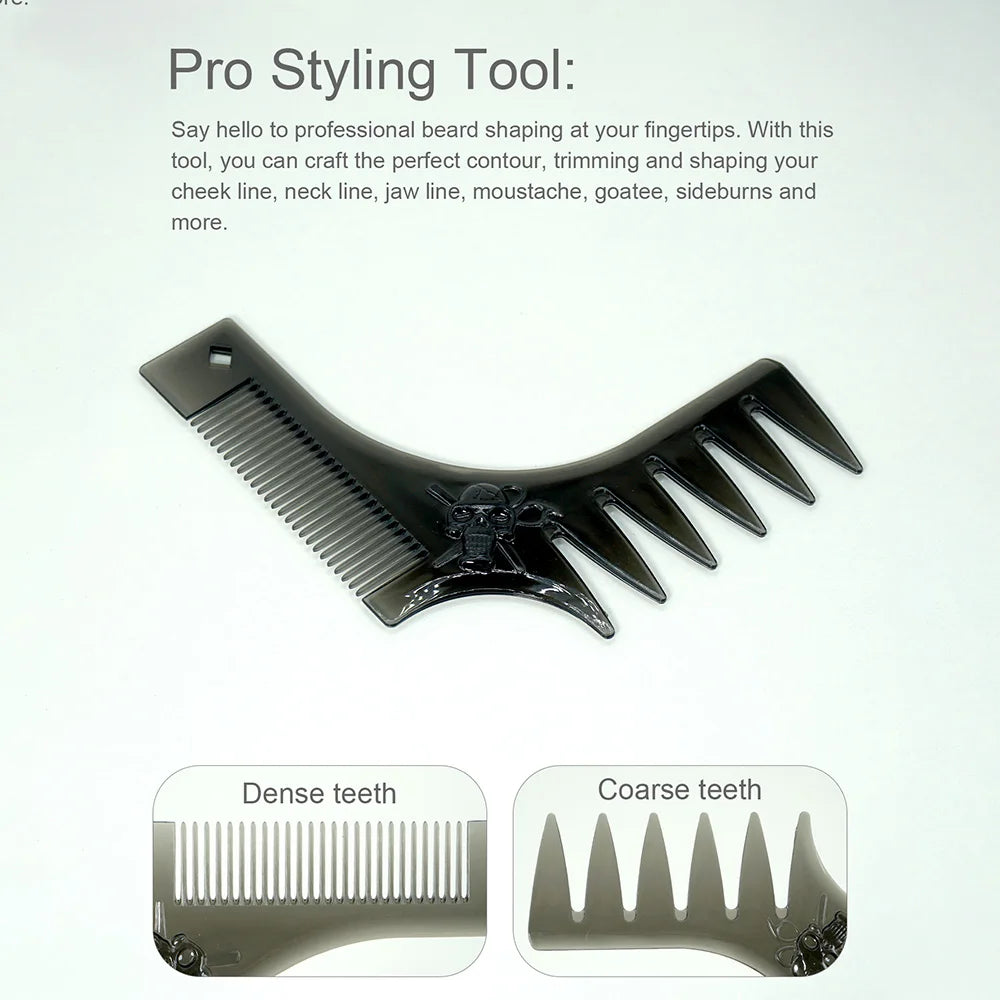 Barbershop Wave Shaped Hair Brush Afro Hair Styles Carbon Fiber Pick Comb Hair Comb Set Hair Sponge Wave Hairstyle Care Tool Oasis Select
