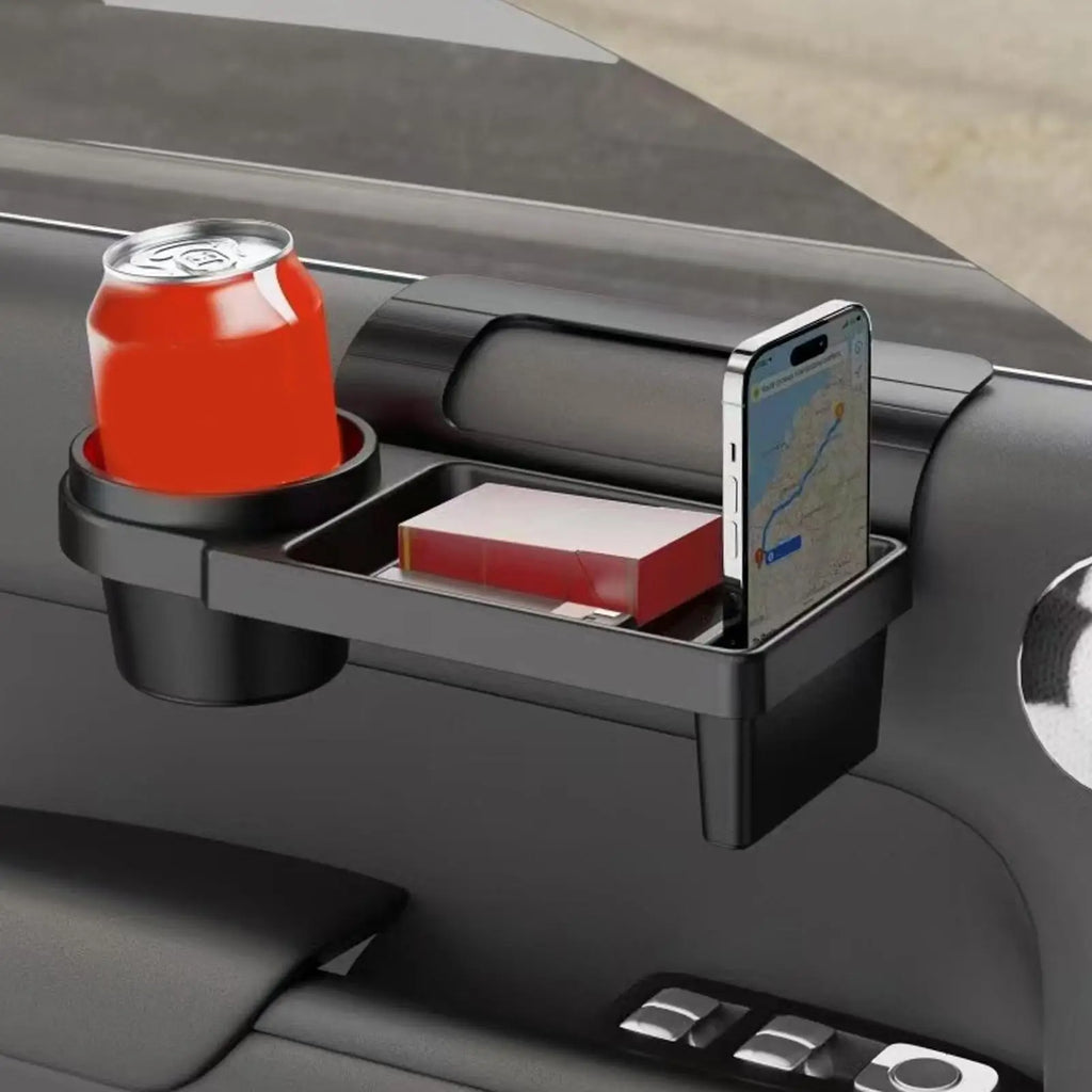 Window Cup Holders for Vehicles Hangable Rack with Organizer Tray Car Drink Holder for Automotive Vehicle Truck Window Door Cell Oasis Select