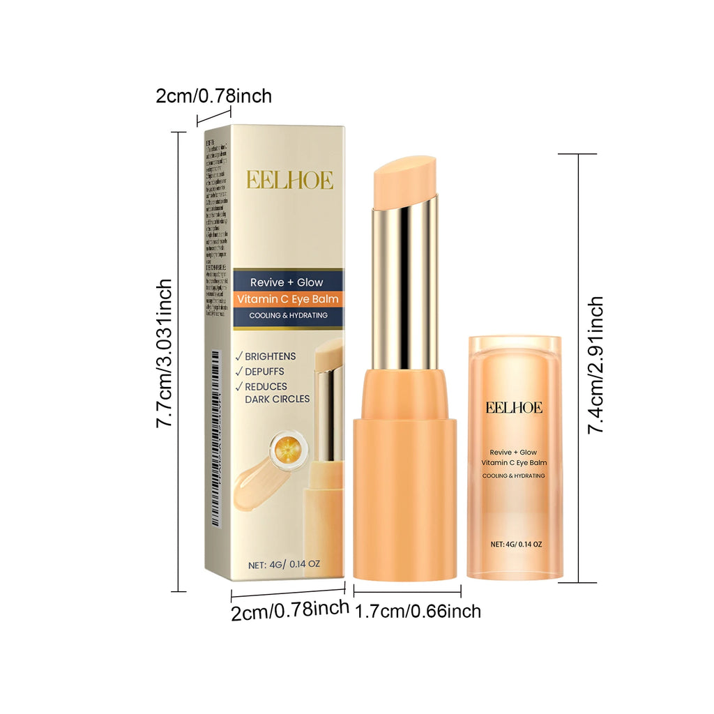 Vitamin C Eye Balm Moisturizing Eye Bag Removal Dark Circles Reduce Fine Lines Anti Puffiness Brightening Eye Cream Stick Oasis Select