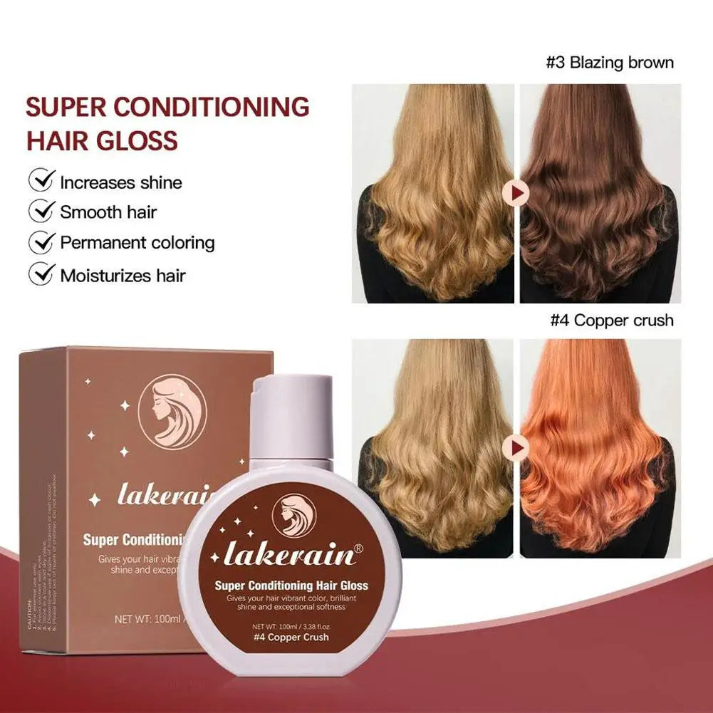 Hair Gloss Glaze Color Conditioner – Brown Hair Shine & Moisture Hair Gloss Conditioner Oasis Select