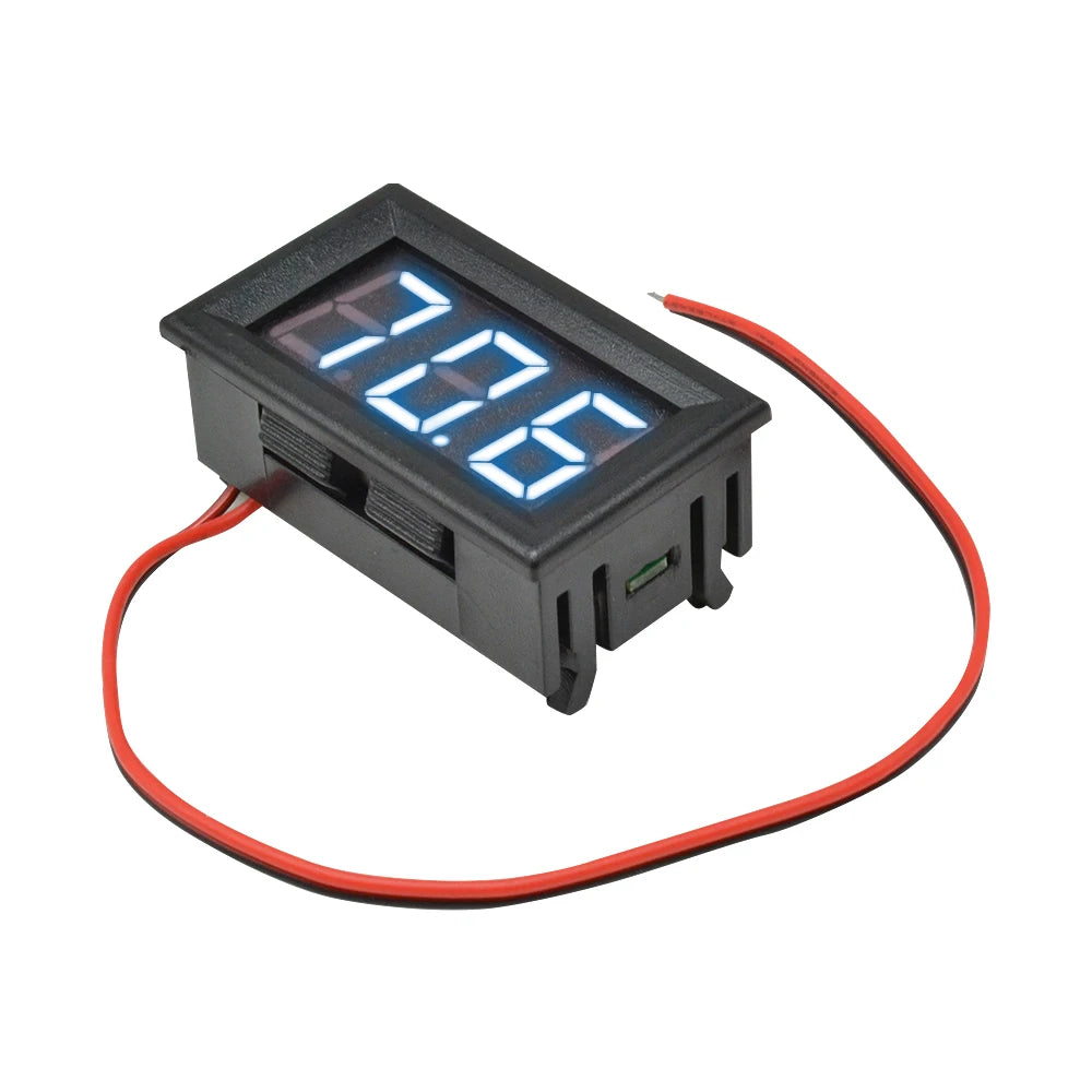AC 70-500V LED Digital Voltmeter Voltage Meter Volt Instrument Tool 2 Wires Red Green Blue Display 110V 220V DIY 0.56 Inch Oasis Select Blue light